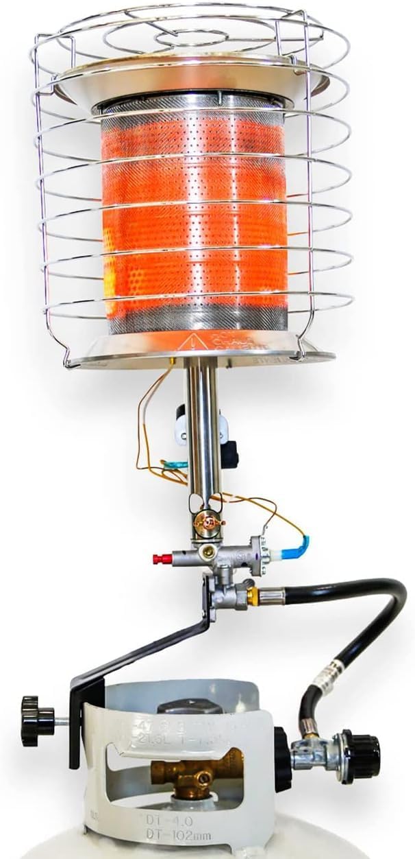 Avenger 360-Degree Tank Top Heater - 42,000 BTU for Versatile Outdoor Comfort