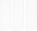 Grid Wall Commercial Grade Gridwall Panels 2ft x 4ft Pack of 3 - Heavy