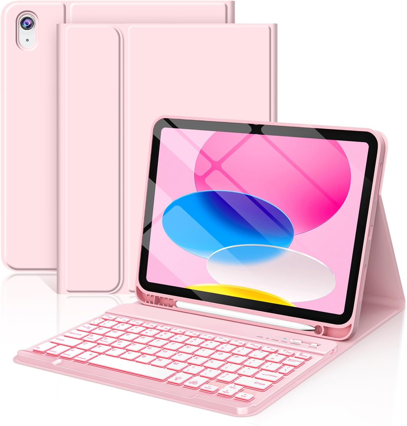 Detachable Backlit Keyboard Case for iPad A16 11th & 10th Gen