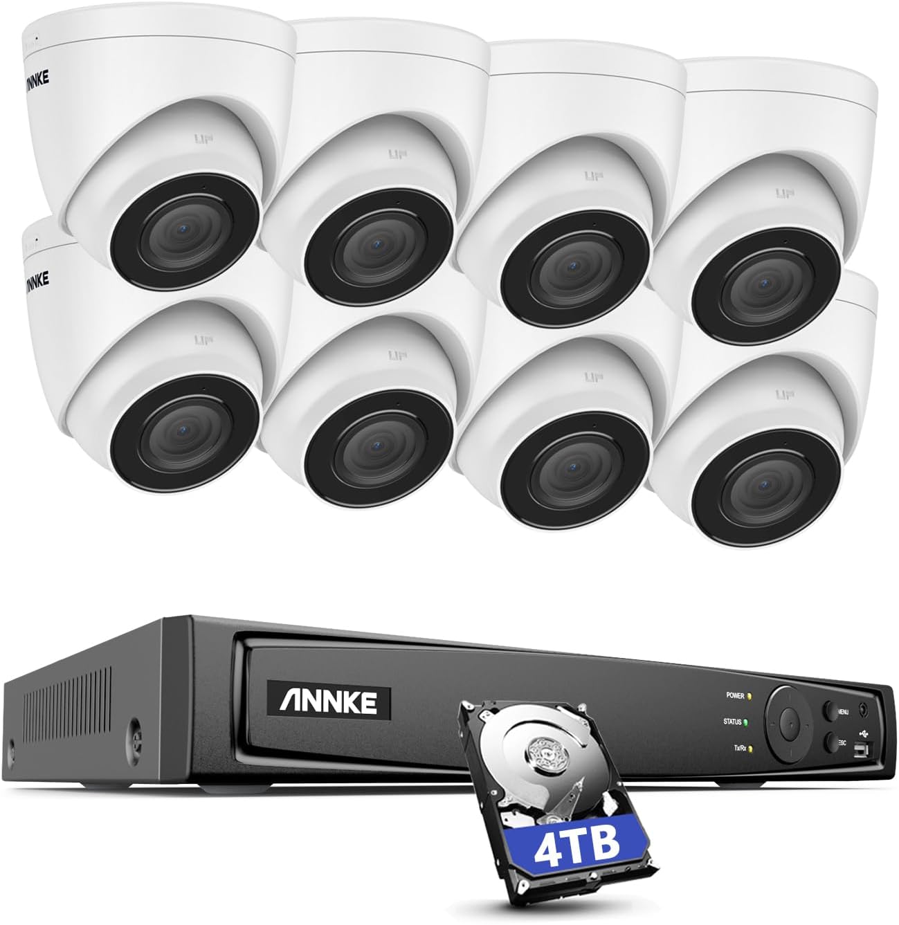 ANNKE 16CH PoE Security System: AI Motion Detection