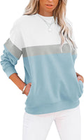 TICTICMIMI Casual Long Sleeve Sweatshirt with Pockets