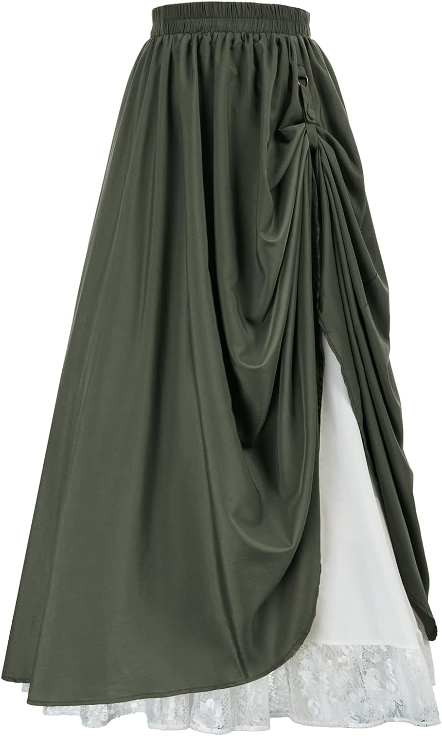 Scarlet Darkness Maxi Long Skirt for Women - Double Layered Style