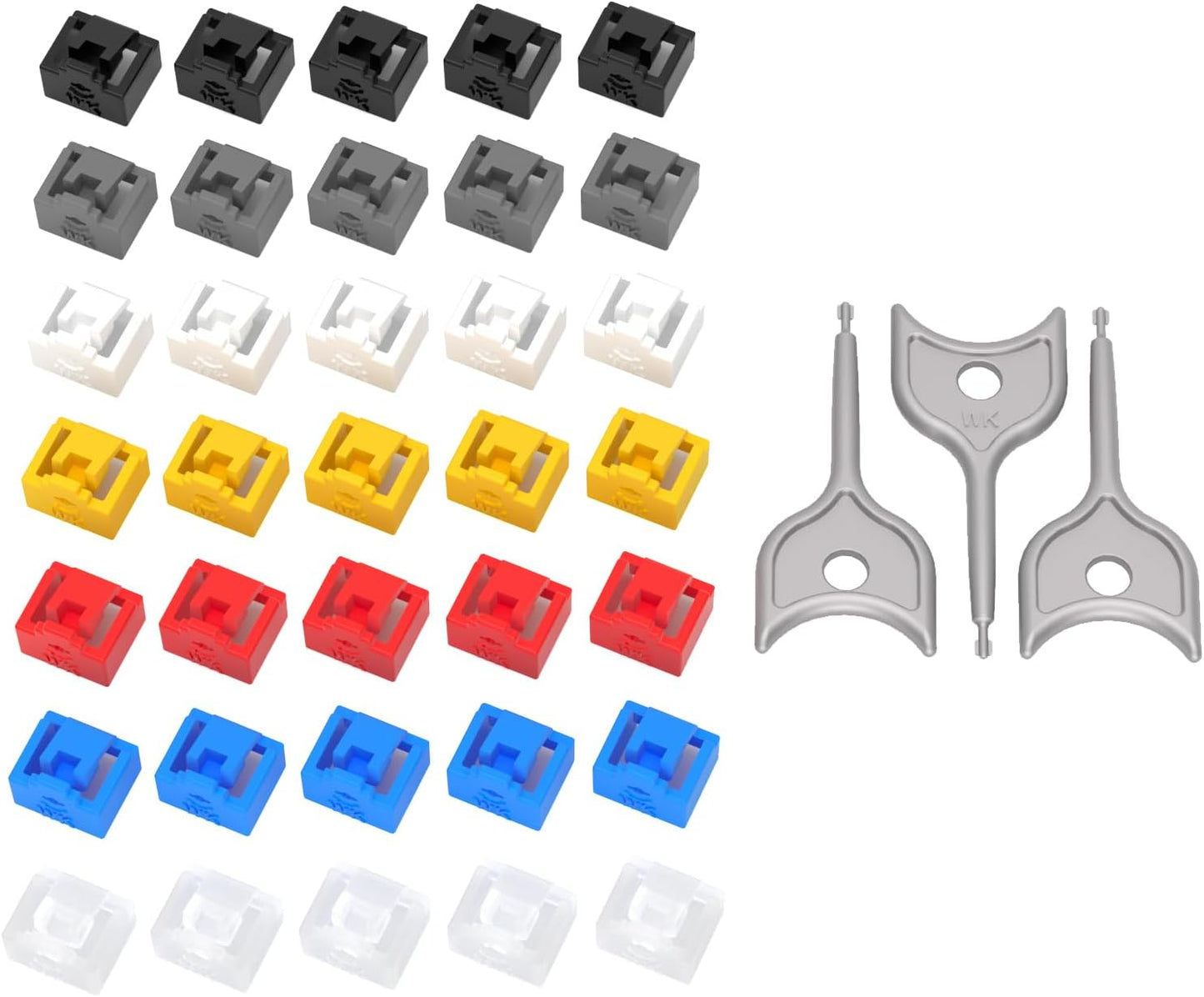 35 Pcs RJ45 Port Lock with Key for Secure Network Connections
