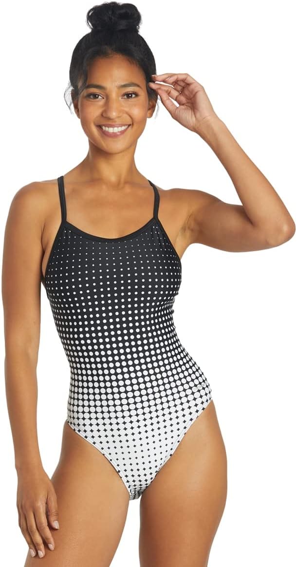 Sporti Thin Strap Athletic One Piece Swimsuit for Women