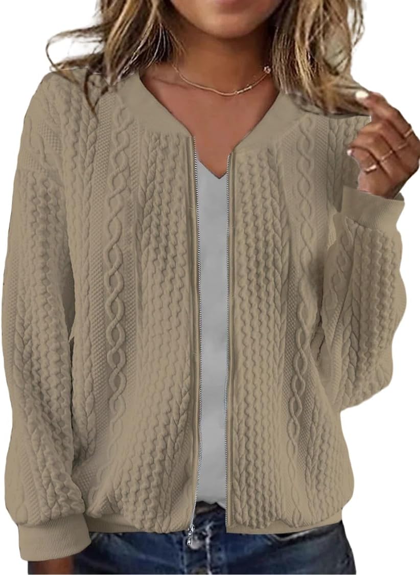 Women's Zip Up Cardigan Sweater for Stylish Comfort and Fit