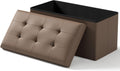 Folding Storage Ottoman Bench 30 in - Multi-Use Storage & Seat
