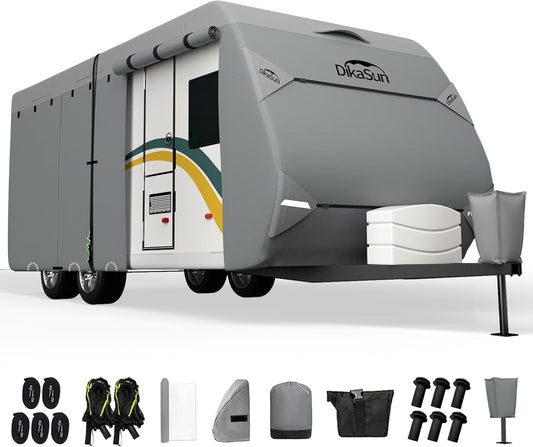 Upgraded 7 Layers RV Cover for 18 to 20 Feet Travel Trailers