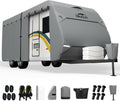 RV Cover Upgraded 7 Layers Top Waterproof Cover for 22-24 ft Travel