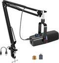 XLR/USB Dynamic Gaming Microphone - Podcasting & Streaming Kit