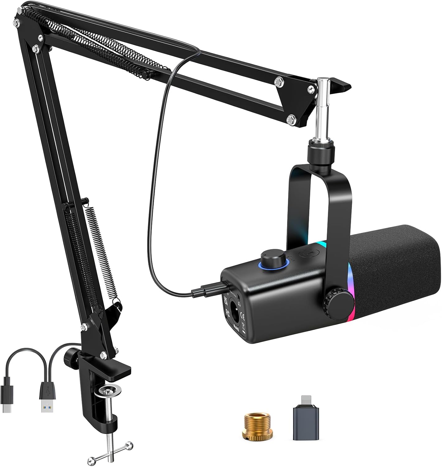 ZealSound XLR/USB Dynamic Microphone for Gaming and Podcasting