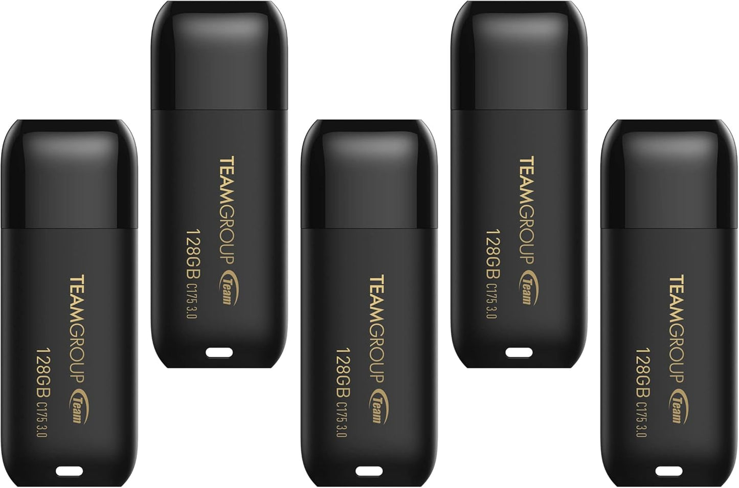 TEAMGROUP C175 128GB USB 3.2 Flash Drive 5 Pack for Storage