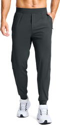 Men's Golf Joggers Pants with Zipper Pockets - Stretch Slim Track