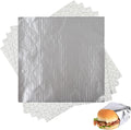 500 Pack Insulated Foil Sandwich Wrap Sheets 12in x 12in - Keeps Food