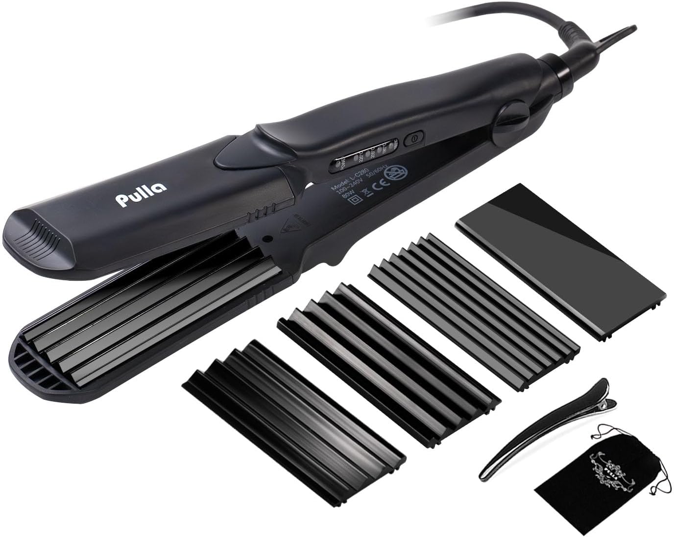 Pulla 4 in 1 Hair Straightener and Crimper for All Hair Types