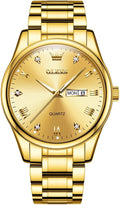 Men's Casual Stainless Steel Watch Big Face - Easy Read Classic