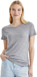 Merino Protect 100% Merino Wool T Shirt Women Crew Neck - Odor Base