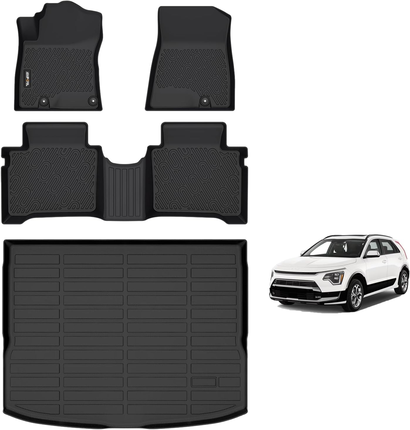 AIPOIL Floor Mats & Cargo Liner Set for 2023-2025 Kia NIRO