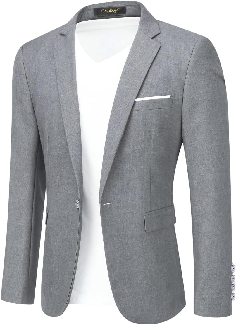 Cloudstyle Men's Suit Jacket One Button Slim Fit Blazer Review