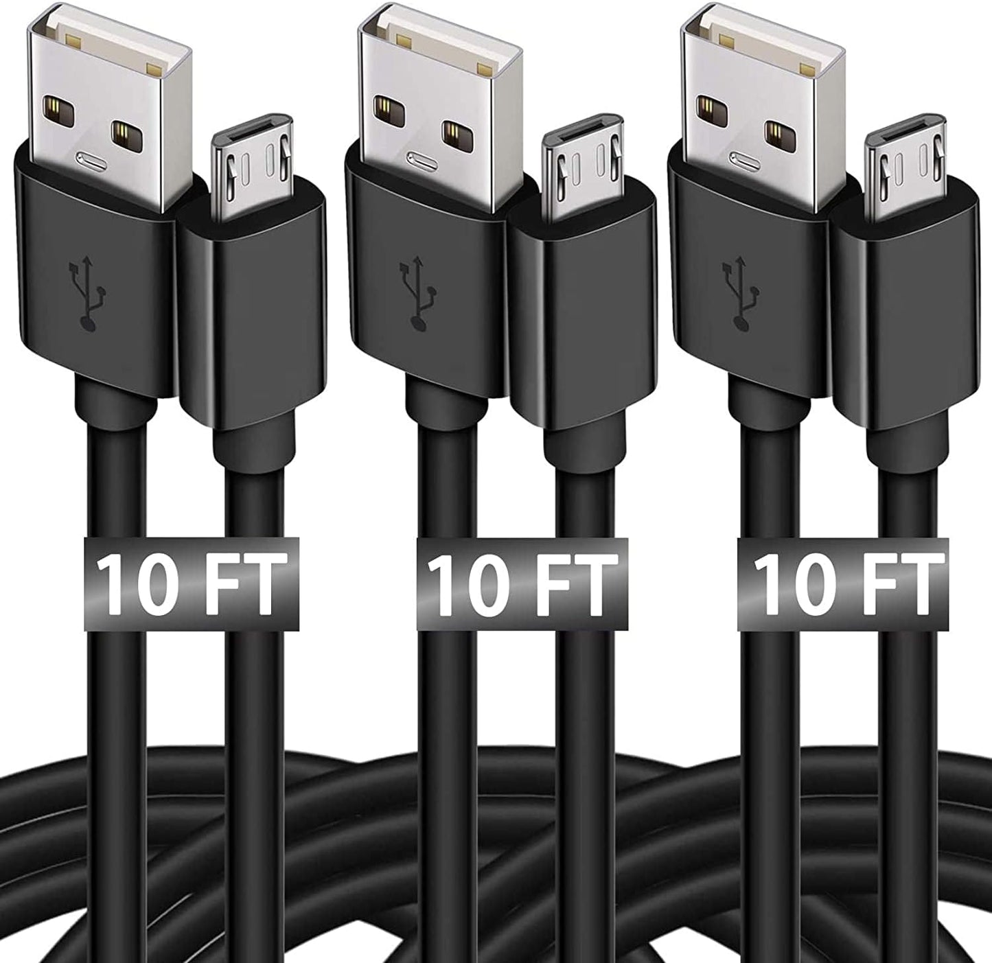 Fast Charge Any Device with MATEIN 10FT Android Cable