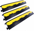 Rubber Cable Ramp Cord Cover 2-Channel 3 Pack - Heavy Duty Protection