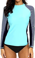 CharmLeaks Women's Long Sleeve Rashguard UPF 50 Sun Protection Top