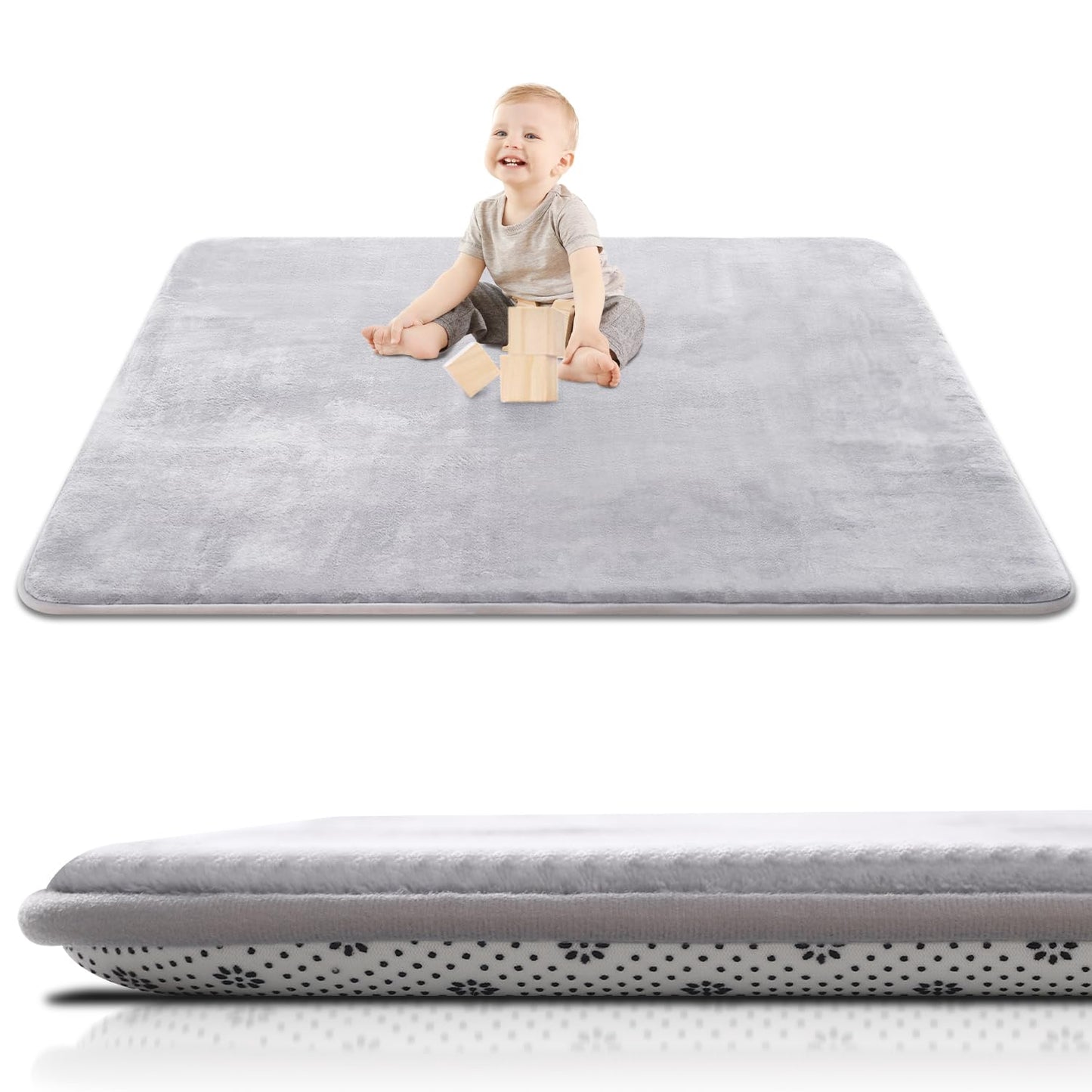 Thick Baby Play Mat for Floor - Ultra Soft Cushioned Comfort