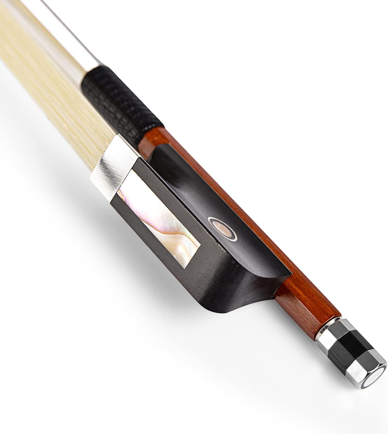 Brazilwood Ebony Violin Viola Cello Bow Full Size with Horsehair