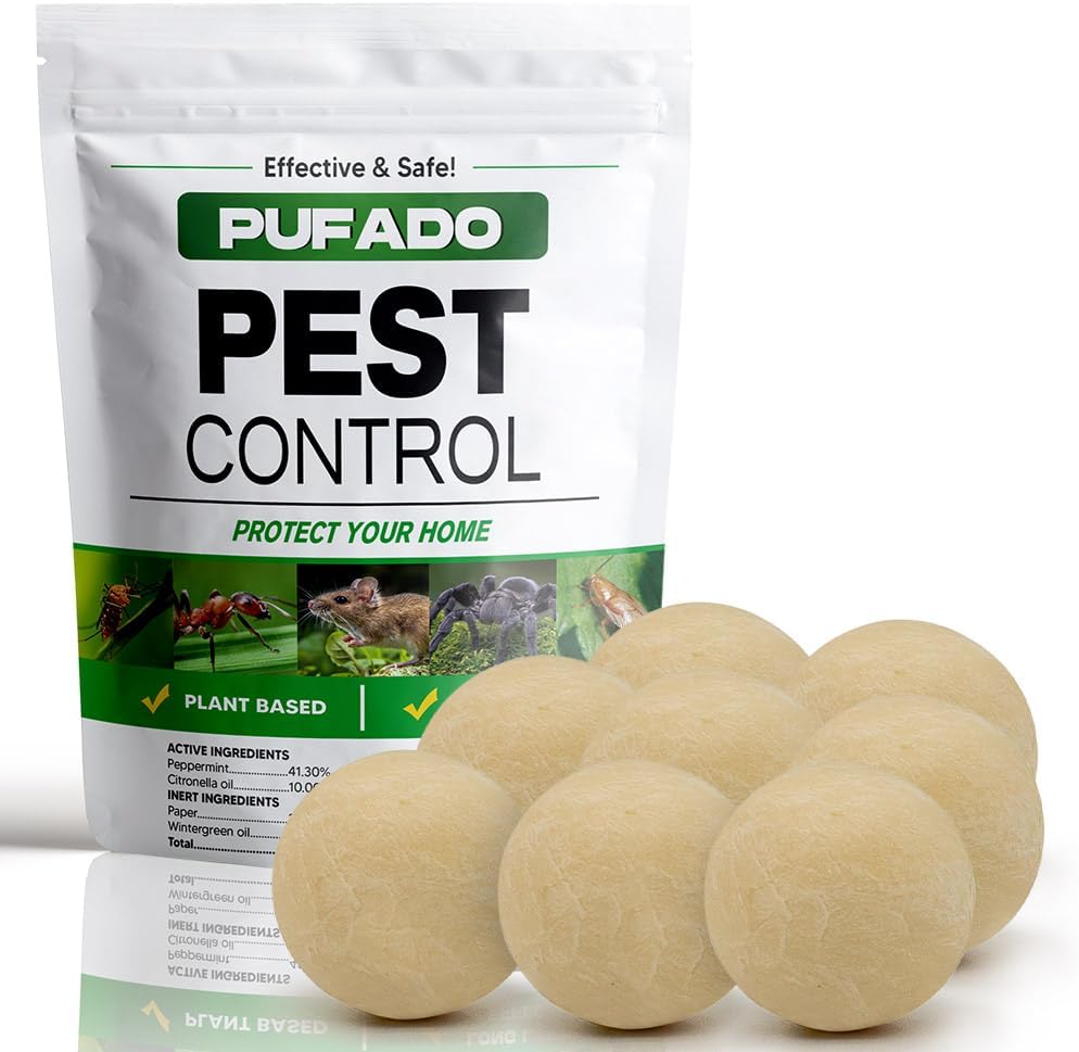 8 Pack Pest Control Balls - Indoor Rodent Repellent