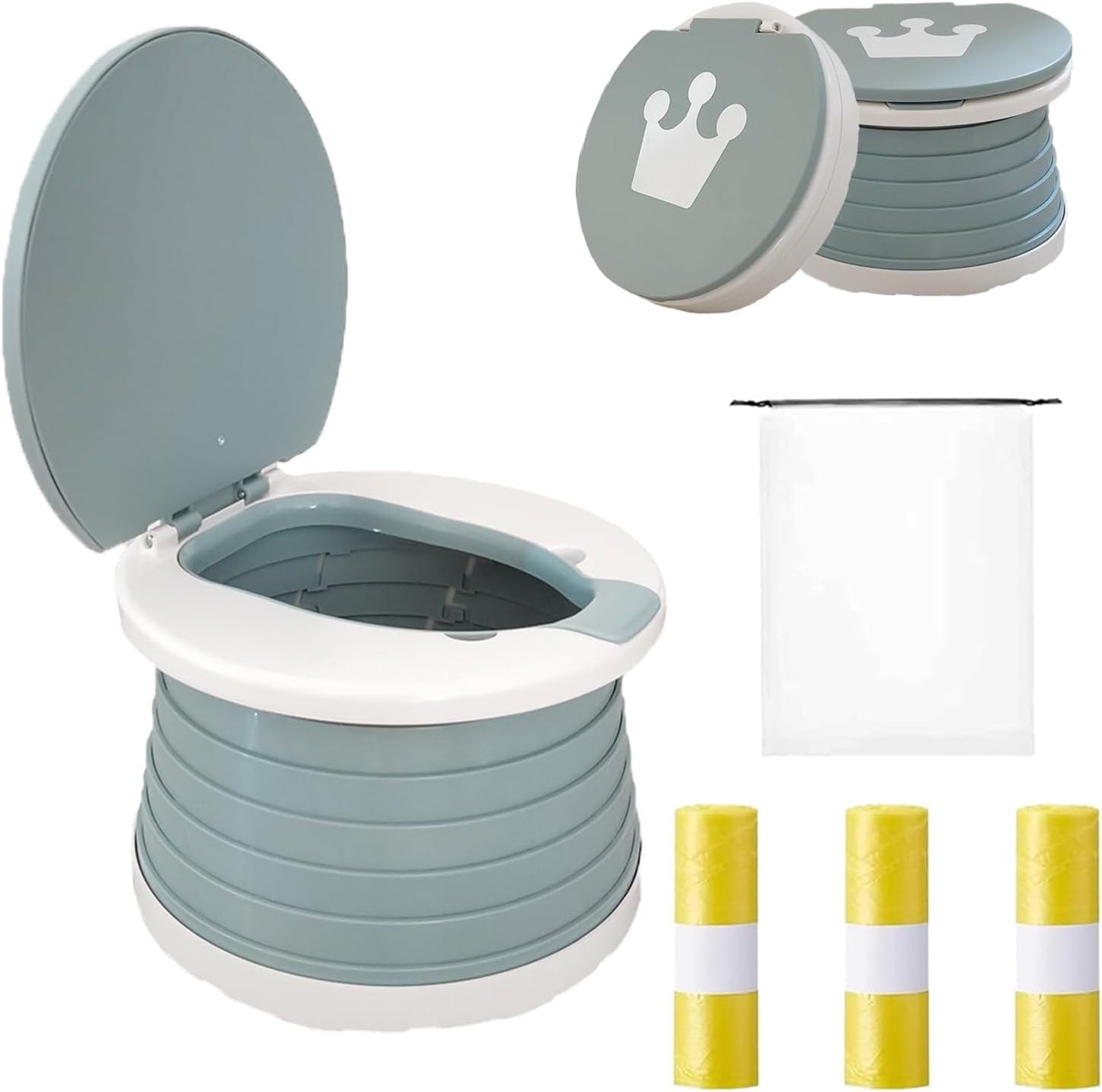 SunnySmile Toddler Travel Potty - Portable Emergency Toilet