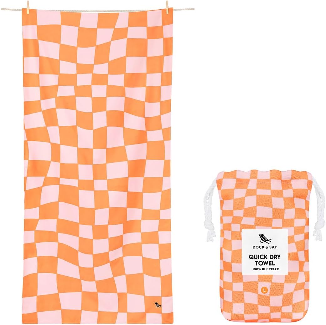 Dock & Bay Beach Towel - Quick Dry, Sand Free, Eco-Friendly