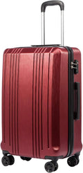 Coolife Luggage Suitcase PC+ABS Carry on Hardshell 28in - Durable