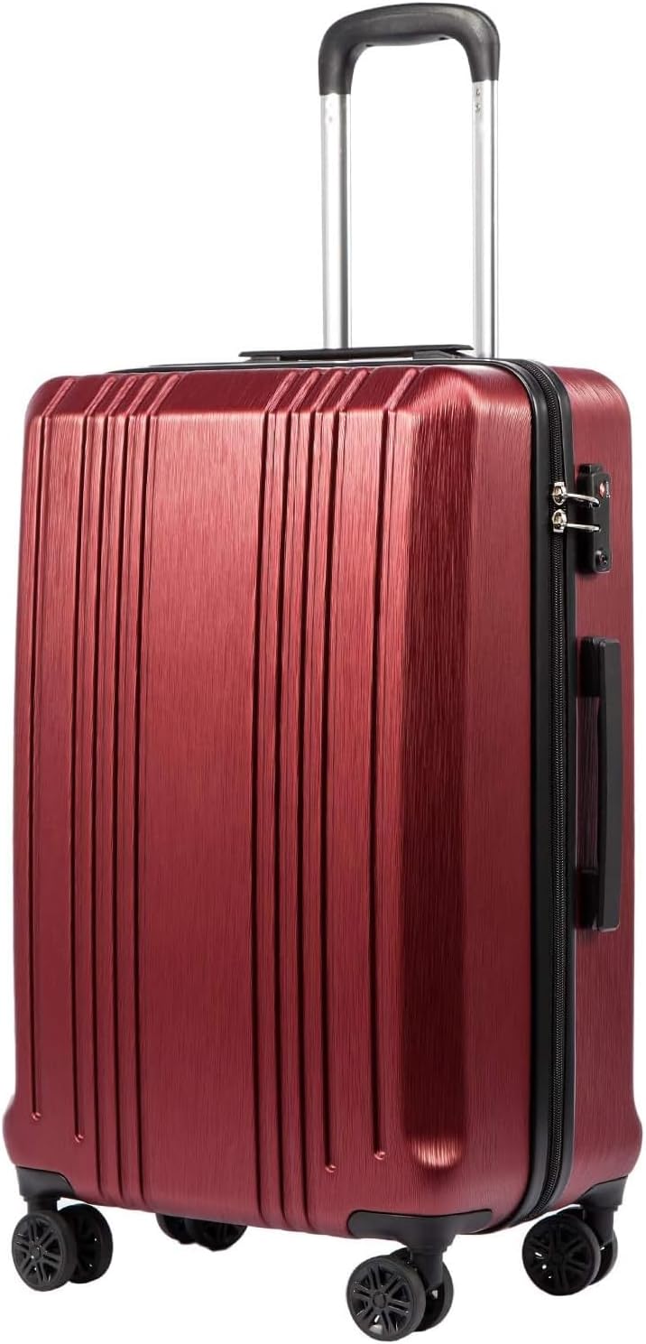 Coolife Luggage Suitcase with TSA Lock - Lightweight Hardshell