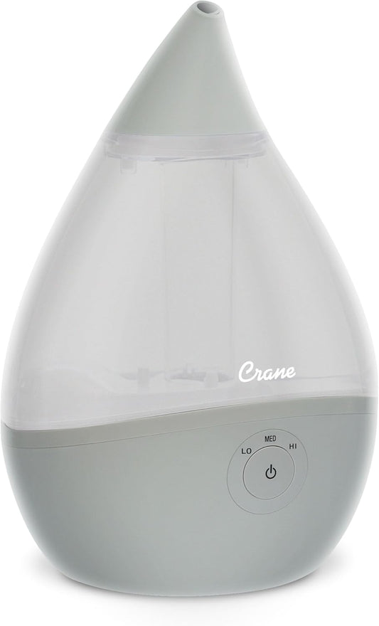 Crane Teardrop Ultrasonic Cool Mist Humidifier for Nursery