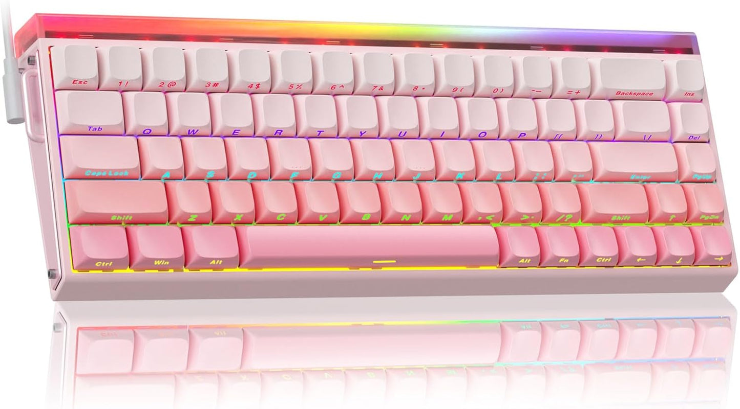 AULA HERO 68 HE Wired Gaming Keyboard: Lightning-Fast Response Time!