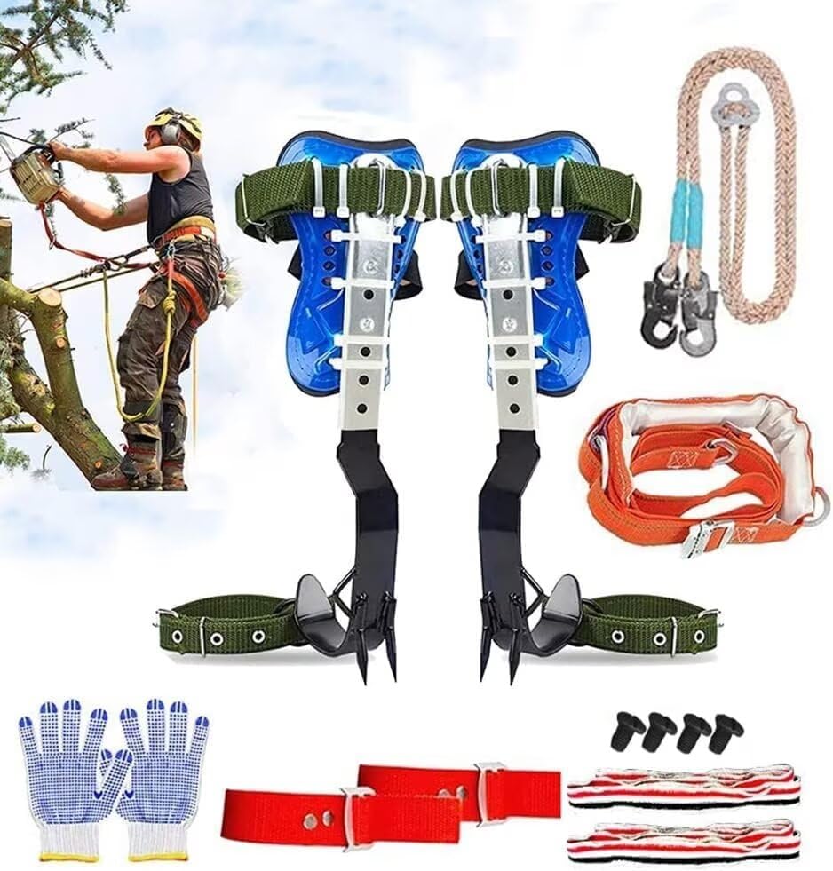 DJEMPPS Non-Slip Climbing Spikes - Gaff Guards Included