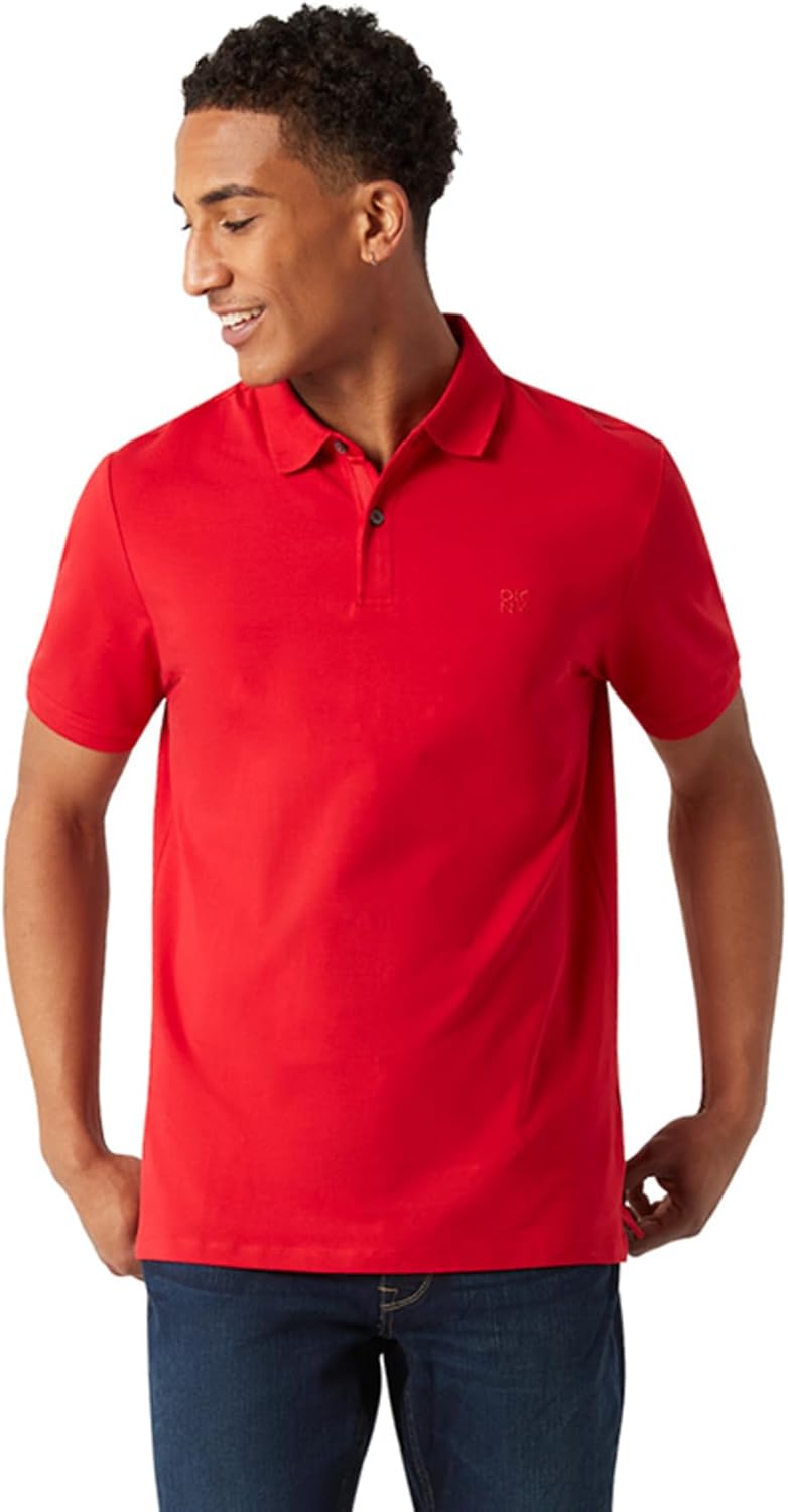 DKNY Soft Cotton Polo Shirts for Men - Modern Fit and Quick Dry