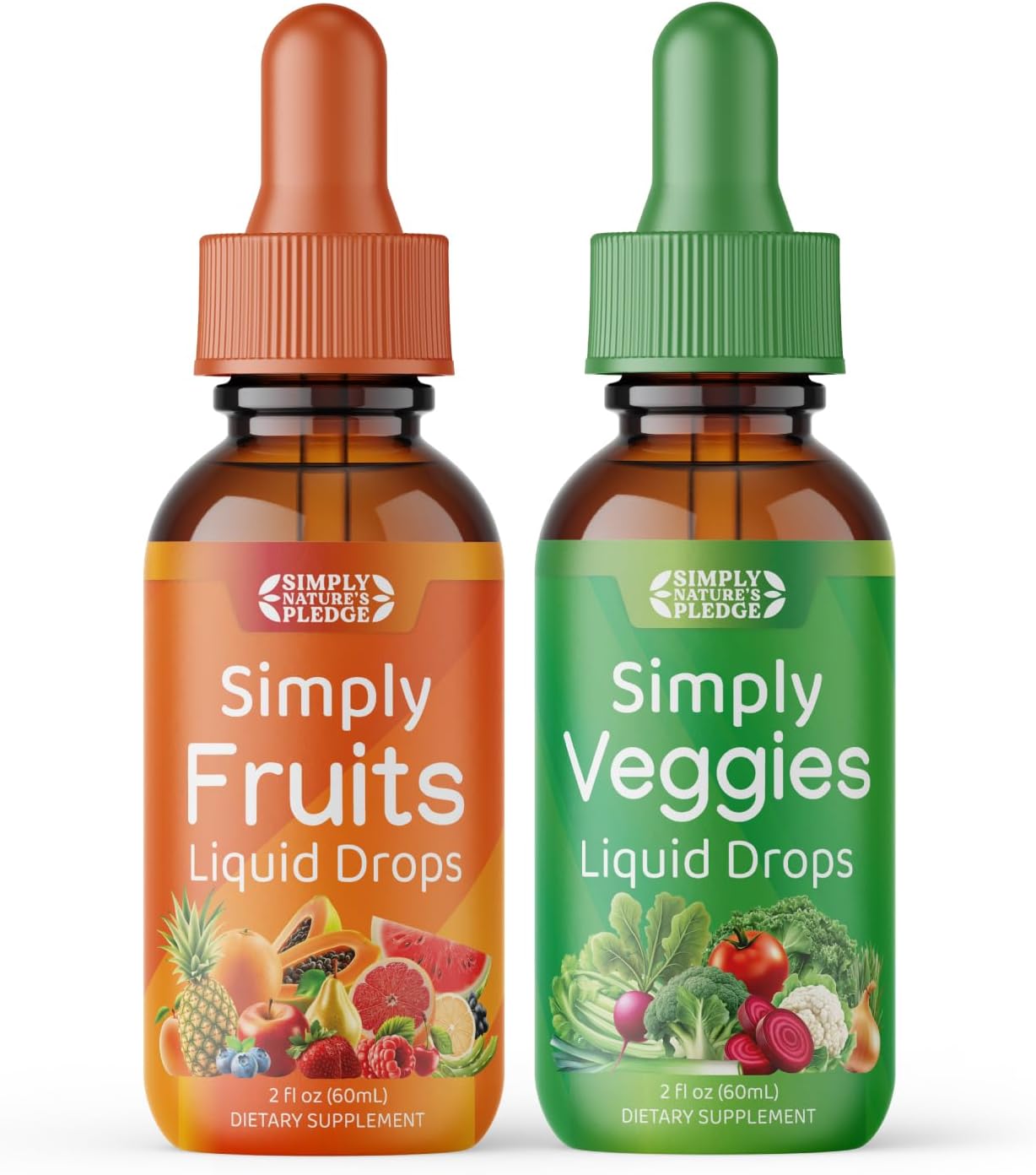 Simply Nature's Pledge Fruit and Vegetable Supplements Liquid Drops