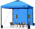 KAMPKEEPER 10x10 Pop Up Canopy Tent with Sidewall - Easy Setup Outdoor