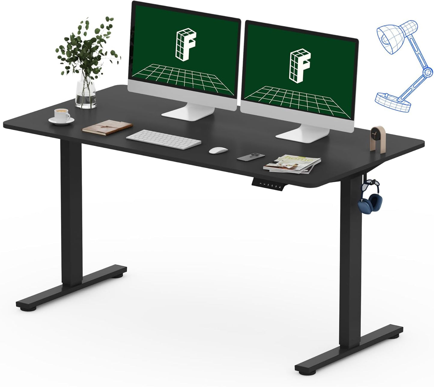 FLEXISPOT One-Piece Electric Standing Desk for Comfort & Style