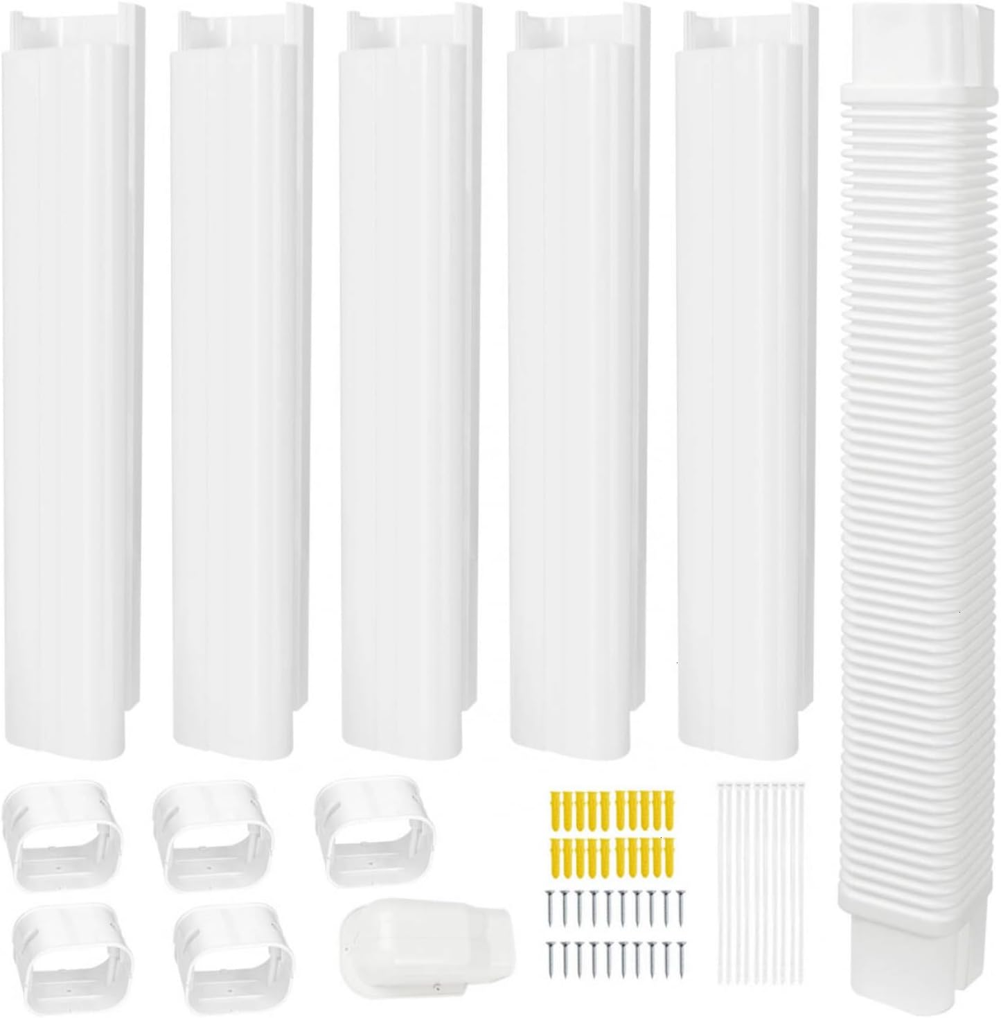 YoleShy 4in W 10Ft Mini Split Line Set Cover Kit for AC Units