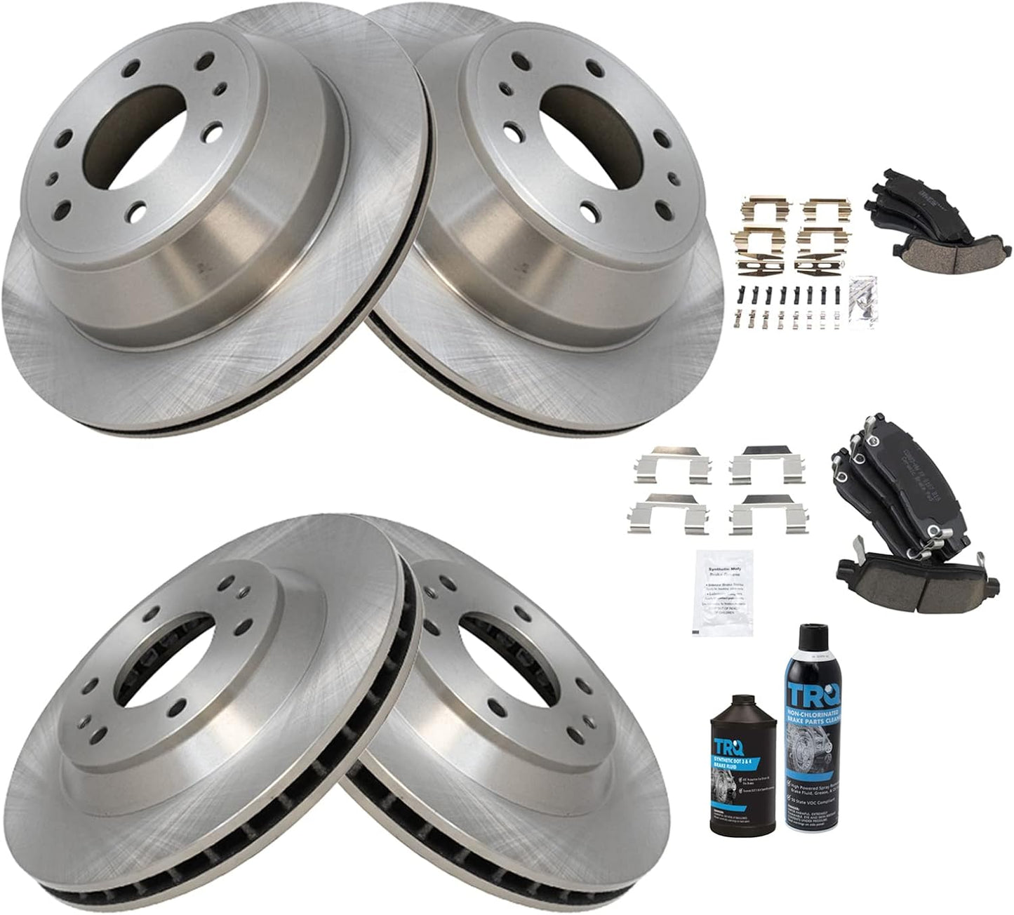 TRQ Brake Pad & Rotor Kit for Buick Rainier & Chevrolet Trailblazer
