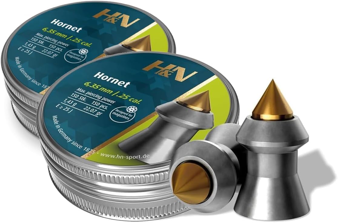 H&N Sport Hornet Pointed Airgun Pellets for Small Game Hunting