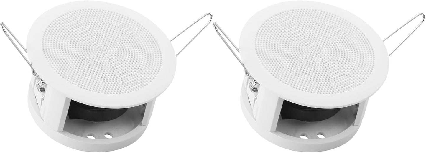 DIINPAUL 2 Mini In-Ceiling Speakers - Full Range Sound