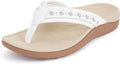 Joomra Women's Flip Flops Arch Support Orthotic Sandals (Style JYBL)