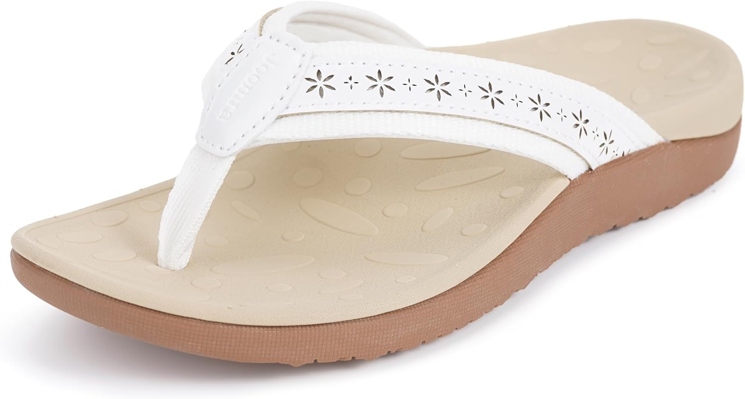 Joomra Women's Flip Flops with Arch Support for Comfort