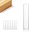 Hurricane Candle Holder Sleeve 3in x 14in - Clear Glass Chimney