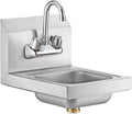 Stainless Steel Wall Mount Hand Sink 12in x 12in - NSF Certified
