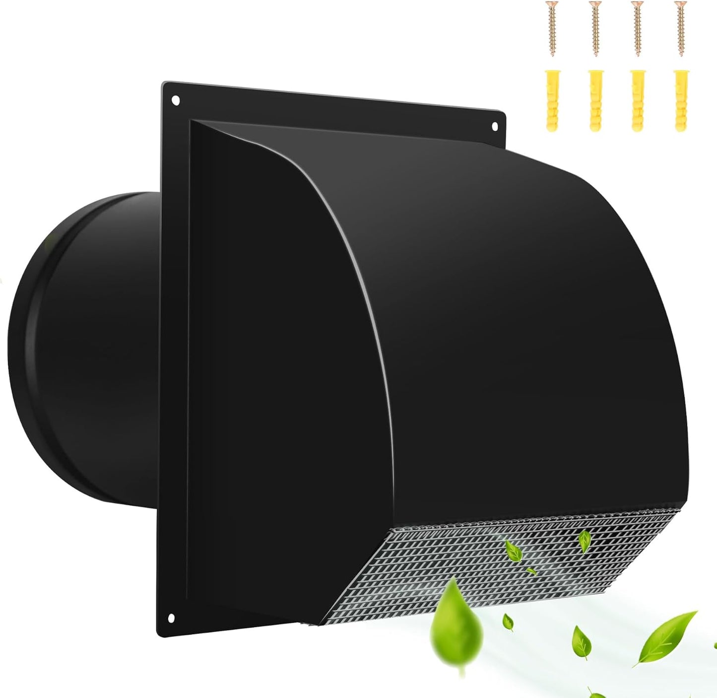 8 Inch Hooded Wall Vent Cover for Efficient Exhaust Systems