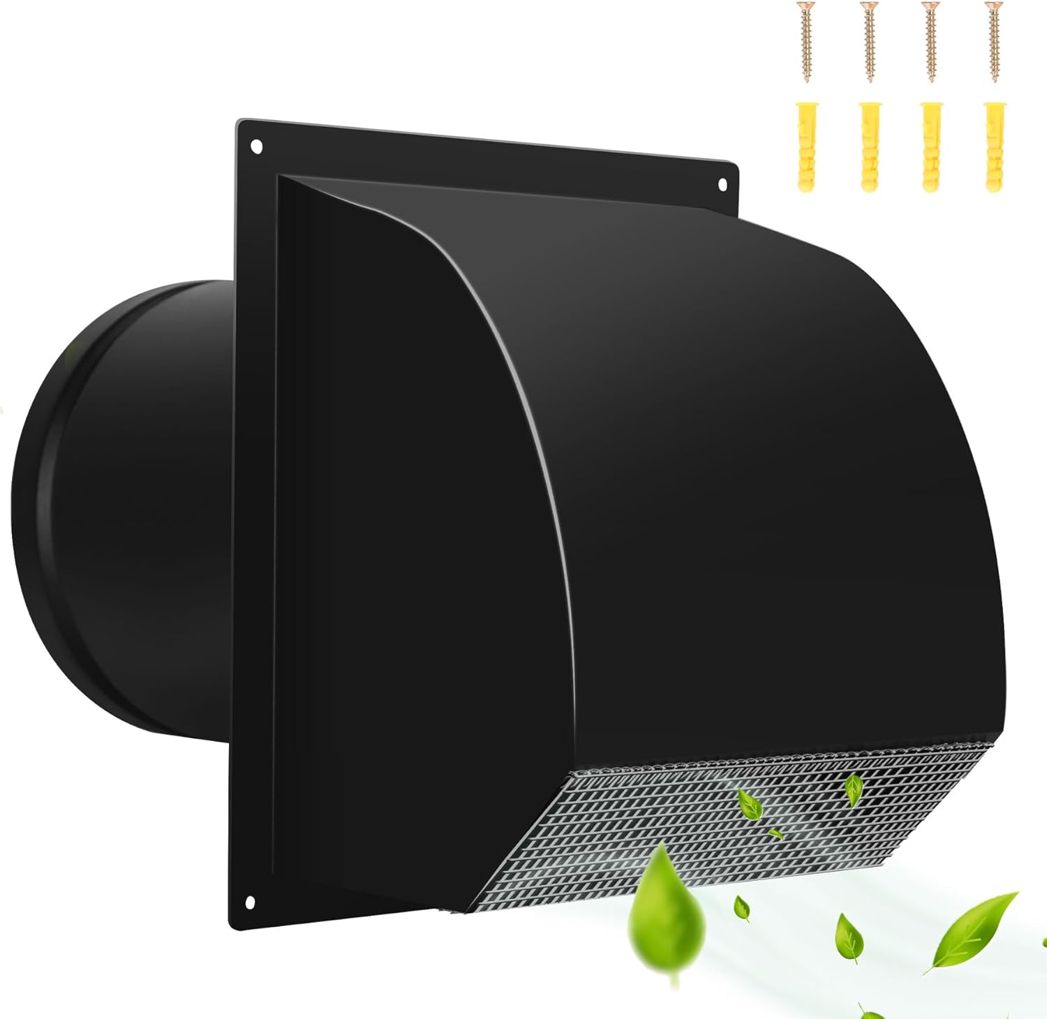 8 Inch Hooded Wall Vent Cover for Efficient Exhaust Systems