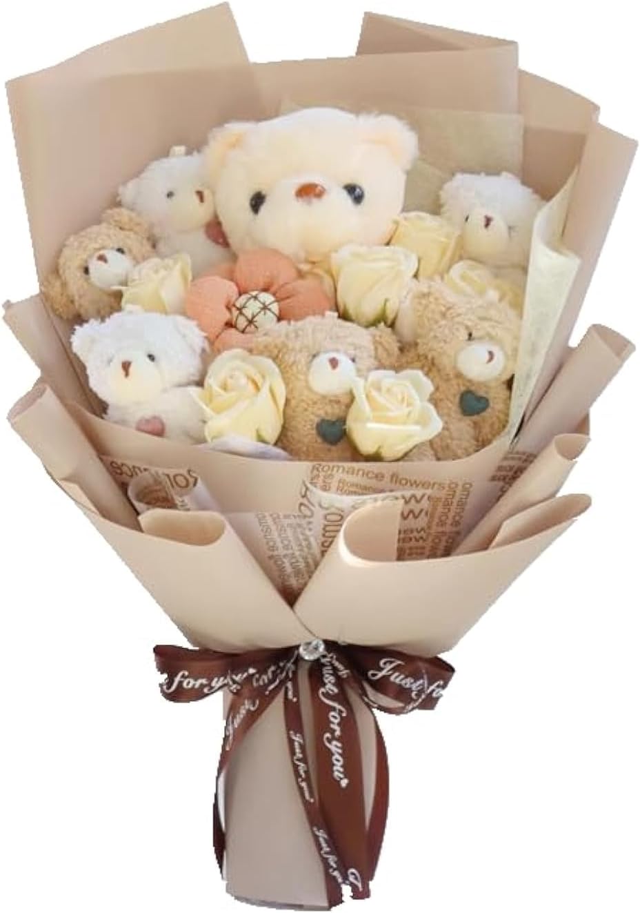 Cute Bear Bouquet - Handmade Plush Bear Bouquet for Any Occasion